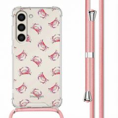 imoshion Coque Design avec cordon Samsung Galaxy S23 - Crab Watercolor