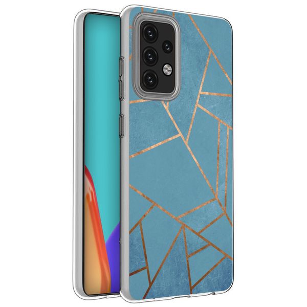 imoshion Coque Design pour Samsung Galaxy A52(s) (5G/4G) - Blue Graphic