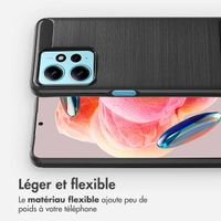 imoshion Coque Brushed Xiaomi Redmi Note 12 (4G) - Noir