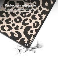 imoshion Coque tablette Design Trifold Apple iPad 6 (2018) 9.7 pouces / iPad 5 (2017) 9.7 pouces / Air 2 (2014)/Air 1 (2013) - Leopard