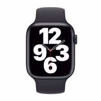 Apple Bracelet Boucle unique en Silicone Apple Watch | 44/45/46/49 mm - Taille 1 - Midnight