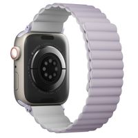 Uniq Bracelet Revix réversible Apple Watch Series 1 t/m 11 / SE / Ultra (44/45/46/49 mm) - Lilac / White