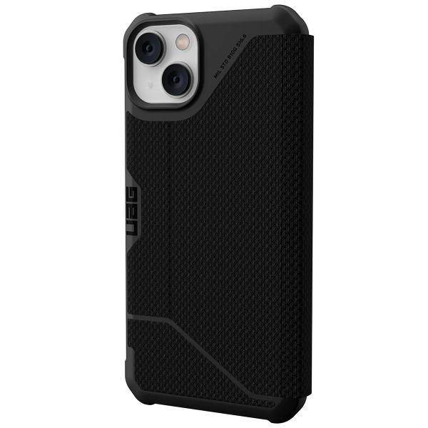UAG Etui de télephone portefeuille Metropolis Apple iPhone 14 Plus - Kevlar Black