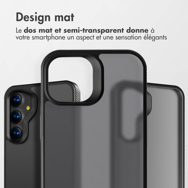 Accezz Coque Givrée Robuste Samsung Galaxy A55 - Noir