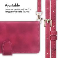 imoshion Etui de téléphone portefeuille avec cordon Samsung Galaxy S24 - Rouge