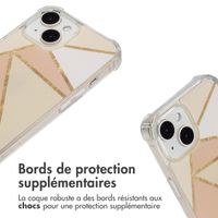 imoshion Coque Design avec cordon Apple iPhone 15 - Beige Graphic
