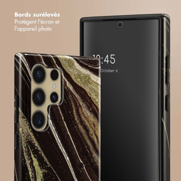 Selencia Coque arrière Vivid Samsung Galaxy S24 Ultra - Chic Marble
