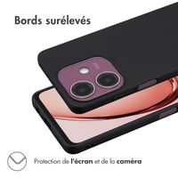 imoshion Coque Couleur Oppo A40 / A40M / A60 5G - Noir