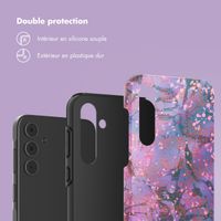 Selencia Coque arrière Vivid Samsung Galaxy A55 - Fresh Paint Flower Orange