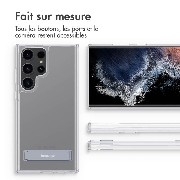 imoshion Coque Stand Samsung Galaxy S23 Ultra - Transparent