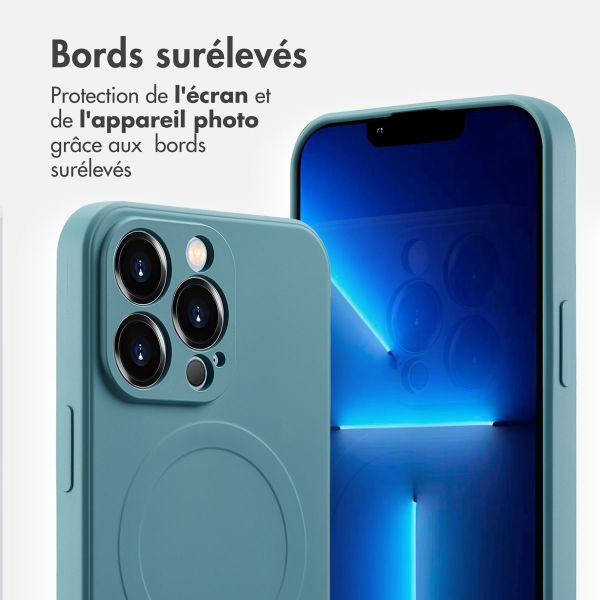 imoshion Coque Couleur avec MagSafe Apple iPhone 13 Pro - Smoke Green