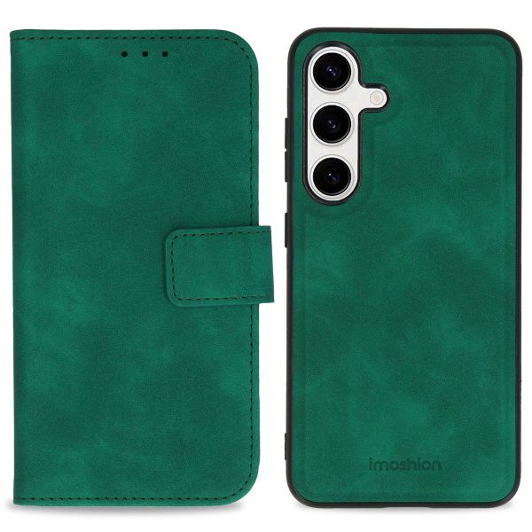 imoshion Etui de téléphone de type portefeuille de luxe 2-en-1 amovible Samsung Galaxy S24 - Vert foncé