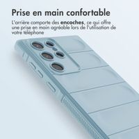 imoshion Coque arrière EasyGrip Samsung Galaxy S22 Ultra - Bleu clair