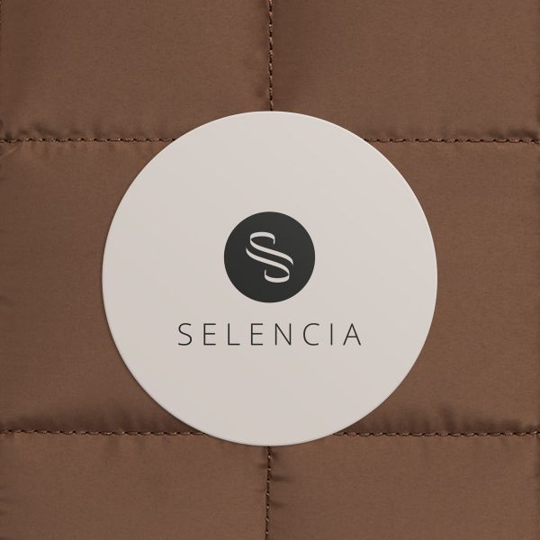 Selencia Pochette ordinateur Puffy 15-16 pouces - Mocha Brown