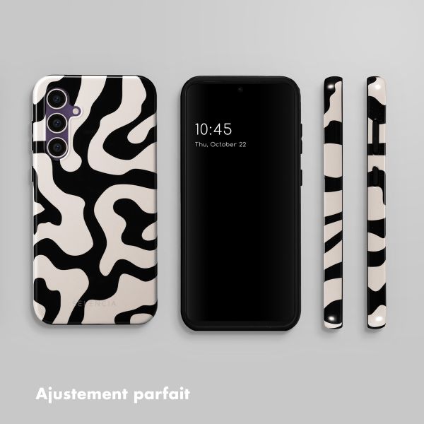 Selencia Coque arrière Vivid Samsung Galaxy S23 FE - Art Wave Black