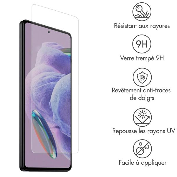 Accezz Protection d'écran en verre trempé Xiaomi Redmi Note 12 Pro Plus