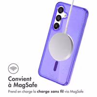 imoshion Coque Pailletée avec MagSafe Samsung Galaxy S25 Plus - Violet