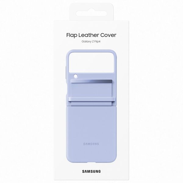 Samsung Original Coque en cuir Galaxy Z Flip 4 - Serene Purple