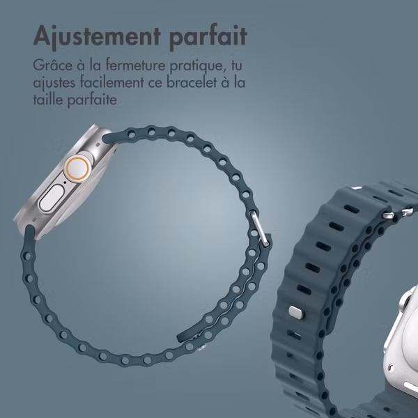 Accezz Bracelet Ocean Apple Watch Series 1 - 11 / SE / Ultra (44/45/46/49 mm) - Abyss Blue