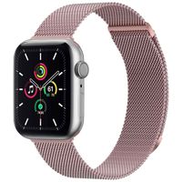 imoshion Bracelet magnétique milanais Apple Watch Series 1-10 / SE / Ultra (2) - 42/44/45/46/49 mm - Taille S - Rose