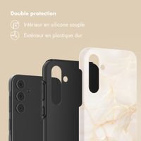 Selencia Coque arrière Vivid Samsung Galaxy A55 - Golden Beige Marble