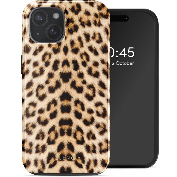 Selencia Coque arrière Vivid Tough avec MagSafe iPhone 15 - Wild Leo