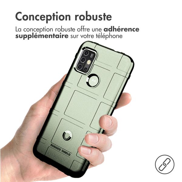 imoshion Coque Rugged Shield Motorola Moto G30 / G20 / G10 (Power) - Vert foncé