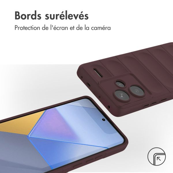 imoshion Coque arrière EasyGrip Xiaomi Redmi Note 13 Pro Plus (5G) - Aubergine