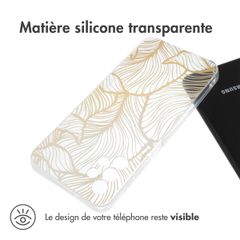 imoshion Coque Design Samsung Galaxy A13 (4G) - Golden Leaves Transparent
