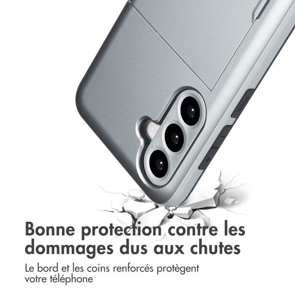 imoshion Coque arrière avec porte-cartes Samsung Galaxy A36 / A56 - Gris