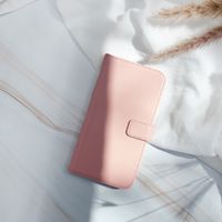 Selencia Étui portefeuille en cuir véritable Samsung Galaxy A42 - Dusty Pink