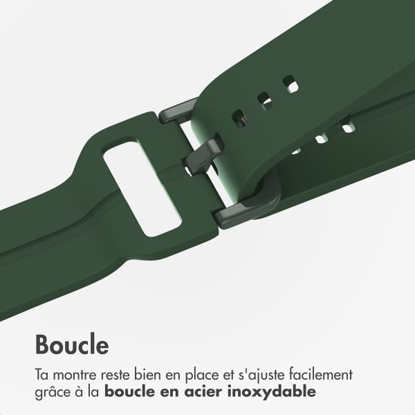 imoshion Bracelet en silicone Samsung Galaxy Watch 4 / 5 / 6 / 7 (20 mm) - Vert foncé