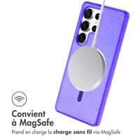 imoshion Coque Pailletée avec MagSafe Samsung Galaxy S25 Ultra - Paillettes Violet