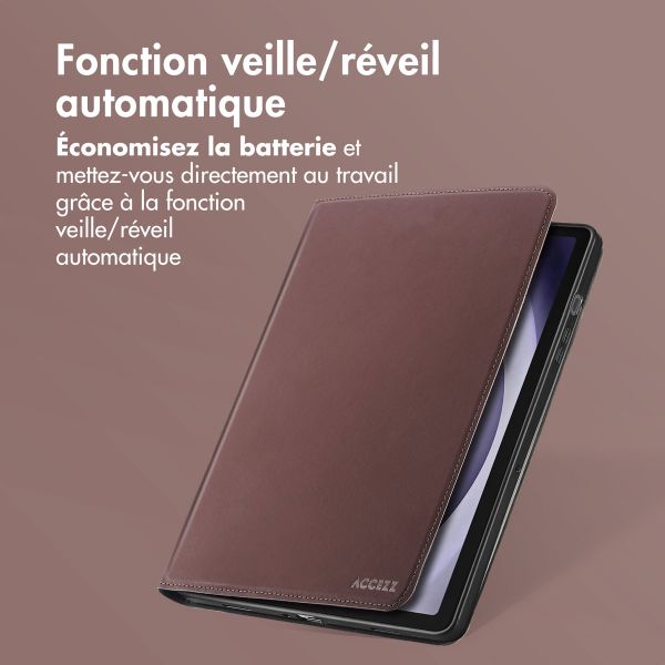 Accezz Coque tablette Classic Samsung Galaxy Tab A9 Plus - Marron