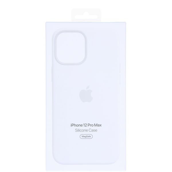 Apple Coque en silicone MagSafe Apple iPhone 12 Pro Max - White
