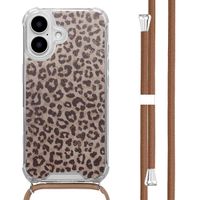 imoshion Coque Design avec cordon Apple iPhone 16 - Leopard Mood