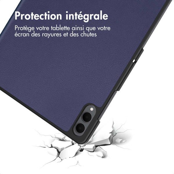 imoshion Coque tablette Trifold Samsung Galaxy Tab S11 Ultra - Bleu foncé
