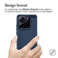 imoshion Coque Brushed Xiaomi Redmi Note 14 (5G) - Bleu foncé