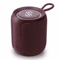Selencia AquaPlay Enceinte Bluetooth - Enceinte sans fil - Étanche - Bordeaux