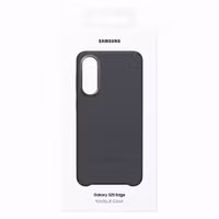 Samsung Original Coque KindSuit en Cuir Végan Samsung Galaxy S25 Edge - Noir