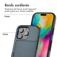 imoshion Coque arrière avec porte-cartes iPhone 16 Pro - Bleu foncé