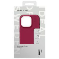 iDeal of Sweden Coque Silicone Apple iPhone 16 Pro - Cranberry
