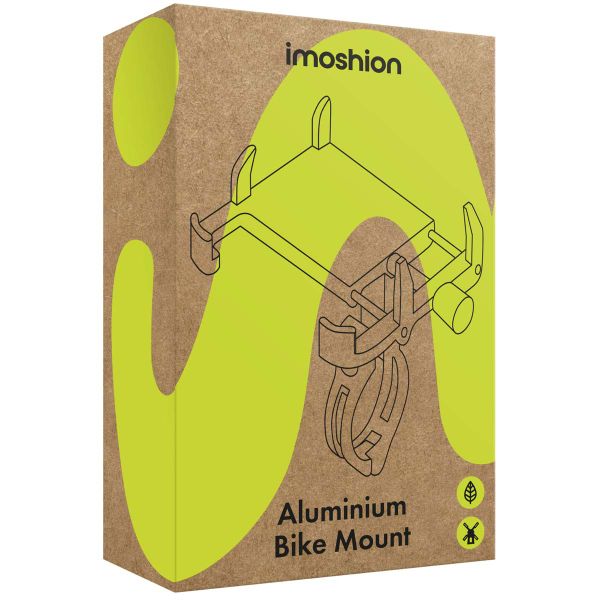 imoshion Support de téléphone pour vélo et moto - Aluminium - Léger - Ajustable - Noir