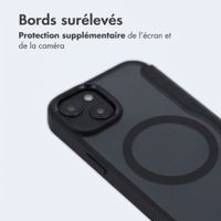 imoshion Bookcase transparente avec MagSafe Apple iPhone 15 - Noir