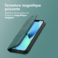 imoshion Étui de téléphone portefeuille Slim Apple iPhone 14 / 13 - Vert