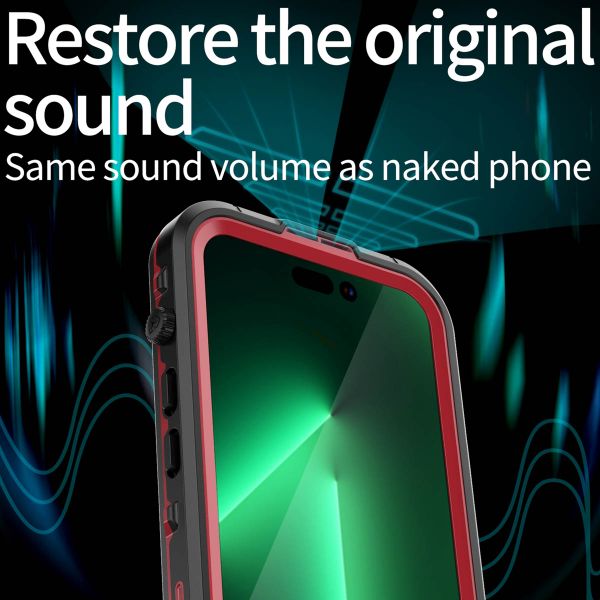 Redpepper Coque imperméable Dot Plus Apple iPhone 14 Pro - Noir