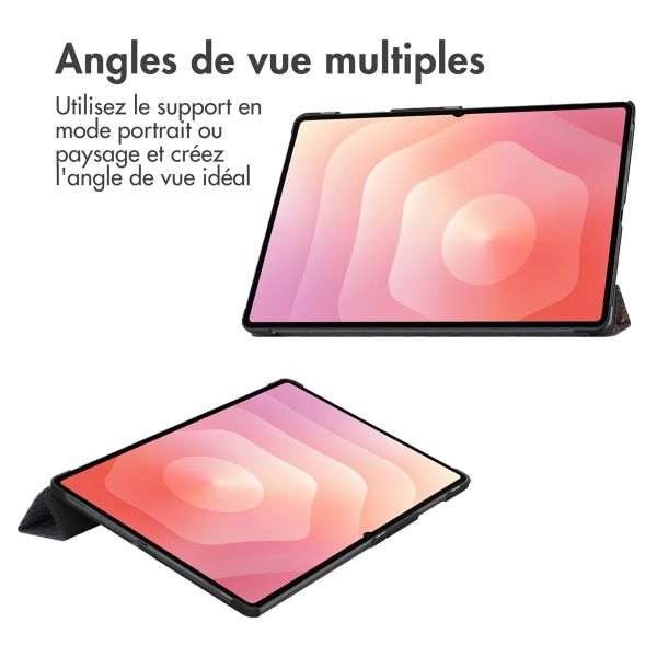 imoshion Coque tablette Design Trifold Samsung Galaxy Tab S11 Ultra - Black Marble