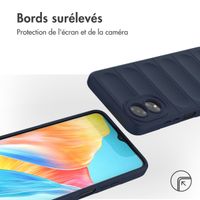 imoshion Coque arrière EasyGrip Oppo A18 / Oppo A38 - Bleu foncé