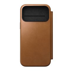 Nomad Étui de télephone portefeuille Modern Leather Folio Apple iPhone 17 Pro Max - English Tan