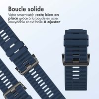 imoshion QuickFit® Bracelet en silicone Stripe Garmin Watch | Fixation 26 mm - Bleu Foncé